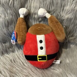 Vibrant Life Santa Turkey Dog Toy Squeaker Chew Level 2 Thanksgiving Christmas
